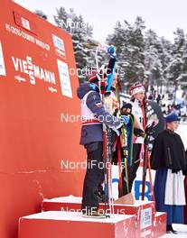 14.02.2016, Falun, Sweden (SWE): Heidi Weng (NOR), Therese Johaug (NOR), Astrid Uhrenholdt Jacobsen (NOR), (l-r) - FIS world cup cross-country, mass women, Falun (SWE). www.nordicfocus.com. © Felgenhauer/NordicFocus. Every downloaded picture is fee-liable.