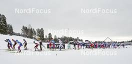 14.02.2016, Falun, Sweden (SWE): women's start   - FIS world cup cross-country, mass women, Falun (SWE). www.nordicfocus.com. © Felgenhauer/NordicFocus. Every downloaded picture is fee-liable.