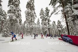 21.02.2016, Lahti, Finland (FIN): Group of skiers at the track - FIS world cup cross-country, skiathlon men, Lahti (FIN). www.nordicfocus.com. © Laiho/NordicFocus. Every downloaded picture is fee-liable.