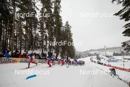 21.02.2016, Lahti, Finland (FIN): leading group in the first uphill - FIS world cup cross-country, skiathlon men, Lahti (FIN). www.nordicfocus.com. © Laiho/NordicFocus. Every downloaded picture is fee-liable.