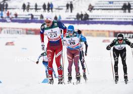 21.02.2016, Lahti, Finland (FIN): Ilia Chernousov (RUS), Toni Livers (SUI), (l-r)  - FIS world cup cross-country, skiathlon men, Lahti (FIN). www.nordicfocus.com. © Felgenhauer/NordicFocus. Every downloaded picture is fee-liable.