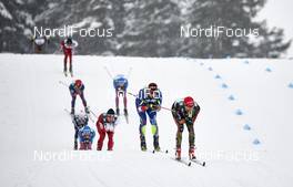 21.02.2016, Lahti, Finland (FIN): Adrien Backscheider (FRA), Florian Notz (GER), (l-r)  - FIS world cup cross-country, skiathlon men, Lahti (FIN). www.nordicfocus.com. © Felgenhauer/NordicFocus. Every downloaded picture is fee-liable.