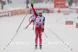 21.02.2016, Lahti, Finland (FIN): Ingvild Flugstad Oestberg (NOR), Madshus, Swix, Rottefella - FIS world cup cross-country, skiathlon women, Lahti (FIN). www.nordicfocus.com. © Laiho/NordicFocus. Every downloaded picture is fee-liable.