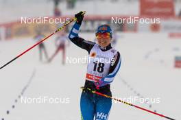 21.02.2016, Lahti, Finland (FIN): Riitta-Liisa Roponen (FIN), Fischer, Leki, Rottefella - FIS world cup cross-country, skiathlon women, Lahti (FIN). www.nordicfocus.com. © Laiho/NordicFocus. Every downloaded picture is fee-liable.