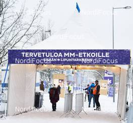 21.02.2016, Lahti, Finland (FIN): the entrance   - FIS world cup cross-country, training, Lahti (FIN). www.nordicfocus.com. © Felgenhauer/NordicFocus. Every downloaded picture is fee-liable.