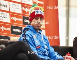 29.02.2016, Gatineau, Canada (CAN): Federico Pellegrino (ITA) at the opening press conference   - FIS world cup cross-country, training, Gatineau (CAN). www.nordicfocus.com. © Felgenhauer/NordicFocus. Every downloaded picture is fee-liable.