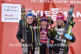 01.03.2016, Gatineau, Canada (CAN): Stina Nilsson (SWE), Maiken Caspersen Falla (NOR), Jessica Diggins (USA), (l-r) - FIS world cup cross-country, individual sprint, Gatineau (CAN). www.nordicfocus.com. © Felgenhauer/NordicFocus. Every downloaded picture is fee-liable.