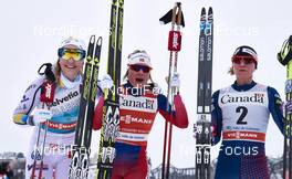 01.03.2016, Gatineau, Canada (CAN): Stina Nilsson (SWE), Maiken Caspersen Falla (NOR), Jessica Diggins (USA), (l-r)  - FIS world cup cross-country, individual sprint, Gatineau (CAN). www.nordicfocus.com. © Felgenhauer/NordicFocus. Every downloaded picture is fee-liable.