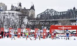 01.03.2016, Gatineau, Canada (CAN): Charlotte Kalla (SWE), Vesna Fabjan (SLO), Stina Nilsson (SWE), Heidi Weng (NOR), Krista Parmakoski (FIN), (l-r)  - FIS world cup cross-country, individual sprint, Gatineau (CAN). www.nordicfocus.com. © Felgenhauer/NordicFocus. Every downloaded picture is fee-liable.