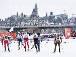 01.03.2016, Gatineau, Canada (CAN): Martin Johnsrud Sundby (NOR), Francesco De Fabiani (ITA), Niklas Dyrhaug (NOR), Jovian Hediger (SUI), Sebastian Eisenlauer (GER), (l-r)  - FIS world cup cross-country, individual sprint, Gatineau (CAN). www.nordicfocus.com. © Felgenhauer/NordicFocus. Every downloaded picture is fee-liable.