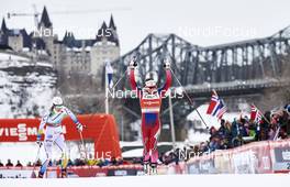 01.03.2016, Gatineau, Canada (CAN): Stina Nilsson (SWE), Maiken Caspersen Falla (NOR), (l-r)  - FIS world cup cross-country, individual sprint, Gatineau (CAN). www.nordicfocus.com. © Felgenhauer/NordicFocus. Every downloaded picture is fee-liable.