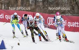 01.03.2016, Gatineau, Canada (CAN): Alenka Cebasek (SLO), Sandra Ringwald (GER), Hanna Falk (SWE), Stina Nilsson (SWE), (l-r)  - FIS world cup cross-country, individual sprint, Gatineau (CAN). www.nordicfocus.com. © Felgenhauer/NordicFocus. Every downloaded picture is fee-liable.