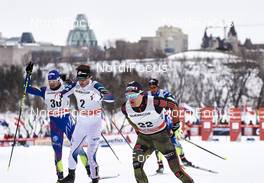 01.03.2016, Gatineau, Canada (CAN): Renaud Jay (FRA), Simeon Hamilton (USA), Sebastian Eisenlauer (GER), (l-r)  - FIS world cup cross-country, individual sprint, Gatineau (CAN). www.nordicfocus.com. © Felgenhauer/NordicFocus. Every downloaded picture is fee-liable.