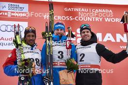 01.03.2016, Gatineau, Canada (CAN): Richard Jouve (FRA), Sergey Ustiugov (RUS), Simeon Hamilton (USA), (l-r) - FIS world cup cross-country, individual sprint, Gatineau (CAN). www.nordicfocus.com. © Felgenhauer/NordicFocus. Every downloaded picture is fee-liable.