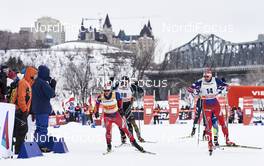 01.03.2016, Gatineau, Canada (CAN): Martin Johnsrud Sundby (NOR), Jovian Hediger (SUI), Niklas Dyrhaug (NOR), (l-r)  - FIS world cup cross-country, individual sprint, Gatineau (CAN). www.nordicfocus.com. © Felgenhauer/NordicFocus. Every downloaded picture is fee-liable.