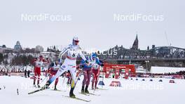 01.03.2016, Gatineau, Canada (CAN): Alex Harvey (CAN), Ola Vigen Hattestad (NOR), Oskar Svensson (SWE), Sergey Ustiugov (RUS), (l-r)  - FIS world cup cross-country, individual sprint, Gatineau (CAN). www.nordicfocus.com. © Felgenhauer/NordicFocus. Every downloaded picture is fee-liable.