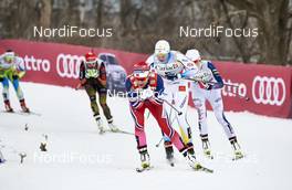 01.03.2016, Gatineau, Canada (CAN): Maiken Caspersen Falla (NOR), Ida Ingemarsdotter (SWE), (l-r)  - FIS world cup cross-country, individual sprint, Gatineau (CAN). www.nordicfocus.com. © Felgenhauer/NordicFocus. Every downloaded picture is fee-liable.