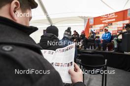 29.02.2016, Gatineau, Canada (CAN): interesting press conference   - FIS world cup cross-country, training, Gatineau (CAN). www.nordicfocus.com. © Felgenhauer/NordicFocus. Every downloaded picture is fee-liable.