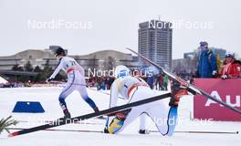 01.03.2016, Gatineau, Canada (CAN): Ida Sargent (USA), Hanna Falk (SWE), (l-r)  - FIS world cup cross-country, individual sprint, Gatineau (CAN). www.nordicfocus.com. © Felgenhauer/NordicFocus. Every downloaded picture is fee-liable.