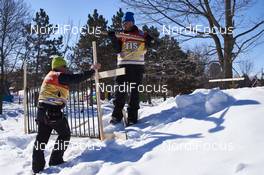 29.02.2016, Gatineau, Canada (CAN): final preparations   - FIS world cup cross-country, training, Gatineau (CAN). www.nordicfocus.com. © Felgenhauer/NordicFocus. Every downloaded picture is fee-liable.