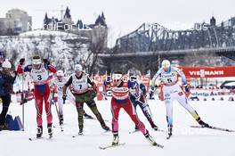 01.03.2016, Gatineau, Canada (CAN): Ingvild Flugstad Oestberg (NOR), Sandra Ringwald (GER), Maiken Caspersen Falla (NOR), Ida Ingemarsdotter (SWE), (l-r)  - FIS world cup cross-country, individual sprint, Gatineau (CAN). www.nordicfocus.com. © Felgenhauer/NordicFocus. Every downloaded picture is fee-liable.