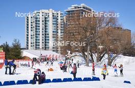 29.02.2016, Gatineau, Canada (CAN): final preparations in the finish area   - FIS world cup cross-country, training, Gatineau (CAN). www.nordicfocus.com. © Felgenhauer/NordicFocus. Every downloaded picture is fee-liable.