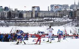 01.03.2016, Gatineau, Canada (CAN): Richard Jouve (FRA), Finn Haagen Krogh (NOR), Simeon Hamilton (USA), Sergey Ustiugov (RUS), (l-r)  - FIS world cup cross-country, individual sprint, Gatineau (CAN). www.nordicfocus.com. © Felgenhauer/NordicFocus. Every downloaded picture is fee-liable.