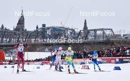 01.03.2016, Gatineau, Canada (CAN): Astrid Uhrenholdt Jacobsen (NOR), Petra Novakova (CZE), Vesna Fabjan (SLO), Kerttu Niskanen (FIN), (l-r)  - FIS world cup cross-country, individual sprint, Gatineau (CAN). www.nordicfocus.com. © Felgenhauer/NordicFocus. Every downloaded picture is fee-liable.