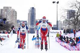 02.03.2016, Montreal, Canada (CAN): Niklas Dyrhaug (NOR), Hans Christer Holund (NOR), (l-r)  - FIS world cup cross-country, mass men, Montreal (CAN). www.nordicfocus.com. © Felgenhauer/NordicFocus. Every downloaded picture is fee-liable.