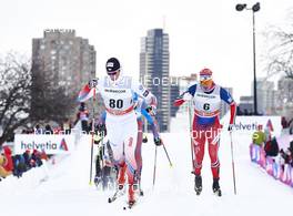 02.03.2016, Montreal, Canada (CAN): Lukas Bauer (CZE), Ola Vigen Hattestad (NOR), (l-r)  - FIS world cup cross-country, mass men, Montreal (CAN). www.nordicfocus.com. © Felgenhauer/NordicFocus. Every downloaded picture is fee-liable.