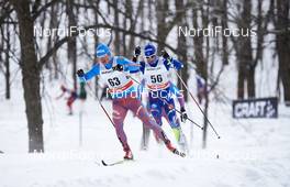 02.03.2016, Montreal, Canada (CAN): Maxim Vylegzhanin (RUS), Jean Marc Gaillard (FRA), (l-r)  - FIS world cup cross-country, mass men, Montreal (CAN). www.nordicfocus.com. © Felgenhauer/NordicFocus. Every downloaded picture is fee-liable.