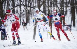 02.03.2016, Montreal, Canada (CAN): Marcus Hellner (SWE), Eirik Brandsdal (NOR), (l-r)  - FIS world cup cross-country, mass men, Montreal (CAN). www.nordicfocus.com. © Felgenhauer/NordicFocus. Every downloaded picture is fee-liable.