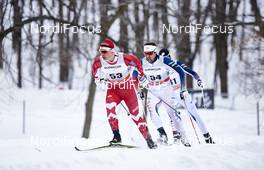 02.03.2016, Montreal, Canada (CAN): Jesse Cockney (CAN), Dakota Blickhorse-Von Jess (USA), (l-r)  - FIS world cup cross-country, mass men, Montreal (CAN). www.nordicfocus.com. © Felgenhauer/NordicFocus. Every downloaded picture is fee-liable.