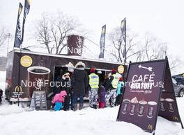 02.03.2016, Montreal, Canada (CAN): free coffee at Montreal   - FIS world cup cross-country, mass men, Montreal (CAN). www.nordicfocus.com. © Felgenhauer/NordicFocus. Every downloaded picture is fee-liable.