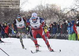 02.03.2016, Montreal, Canada (CAN): Sebastian Eisenlauer (GER), Finn Haagen Krogh (NOR), (l-r)  - FIS world cup cross-country, mass men, Montreal (CAN). www.nordicfocus.com. © Felgenhauer/NordicFocus. Every downloaded picture is fee-liable.