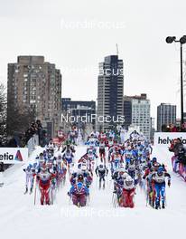 02.03.2016, Montreal, Canada (CAN): the men's start   - FIS world cup cross-country, mass men, Montreal (CAN). www.nordicfocus.com. © Felgenhauer/NordicFocus. Every downloaded picture is fee-liable.