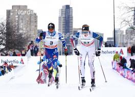 02.03.2016, Montreal, Canada (CAN): Richard Jouve (FRA), Erik Bjornsen (USA), (l-r)  - FIS world cup cross-country, mass men, Montreal (CAN). www.nordicfocus.com. © Felgenhauer/NordicFocus. Every downloaded picture is fee-liable.