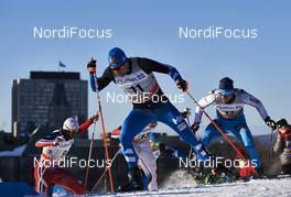 04.03.2016, Quebec, Canada (CAN): Petter Northug (NOR), Martti Jylhae (FIN), Maciej Starega (POL), (l-r)  - FIS world cup cross-country, individual sprint, Quebec (CAN). www.nordicfocus.com. © Felgenhauer/NordicFocus. Every downloaded picture is fee-liable.