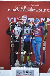 04.03.2016, Quebec, Canada (CAN): Alex Harvey (CAN), Baptiste Gros (FRA), Sergey Ustiugov (RUS), (l-r) - FIS world cup cross-country, individual sprint, Quebec (CAN). www.nordicfocus.com. © Felgenhauer/NordicFocus. Every downloaded picture is fee-liable.