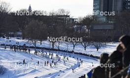 05.03.2016, Quebec, Canada (CAN): athletes on the way to and back   - FIS world cup cross-country, pursuit men, Quebec (CAN). www.nordicfocus.com. © Felgenhauer/NordicFocus. Every downloaded picture is fee-liable.