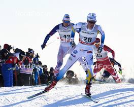 05.03.2016, Quebec, Canada (CAN): Andrew Young (GBR), Marcus Hellner (SWE), (l-r)  - FIS world cup cross-country, pursuit men, Quebec (CAN). www.nordicfocus.com. © Felgenhauer/NordicFocus. Every downloaded picture is fee-liable.