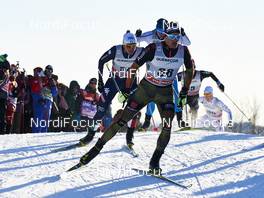 05.03.2016, Quebec, Canada (CAN): Dietmar Noeckler (ITA), Sebastian Eisenlauer (GER), (l-r)  - FIS world cup cross-country, pursuit men, Quebec (CAN). www.nordicfocus.com. © Felgenhauer/NordicFocus. Every downloaded picture is fee-liable.
