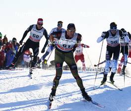 05.03.2016, Quebec, Canada (CAN): Jovian Hediger (SUI), Andreas Katz (GER), Kevin Sandau (CAN), (l-r)  - FIS world cup cross-country, pursuit men, Quebec (CAN). www.nordicfocus.com. © Felgenhauer/NordicFocus. Every downloaded picture is fee-liable.