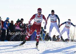 05.03.2016, Quebec, Canada (CAN): Knute Johnsgaard (CAN), Andrew Newell (USA), (l-r)  - FIS world cup cross-country, pursuit men, Quebec (CAN). www.nordicfocus.com. © Felgenhauer/NordicFocus. Every downloaded picture is fee-liable.