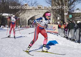 05.03.2016, Quebec, Canada (CAN): Astrid Uhrenholdt Jacobsen (NOR), Maiken Caspersen Falla (NOR), (l-r)  - FIS world cup cross-country, pursuit women, Quebec (CAN). www.nordicfocus.com. © Felgenhauer/NordicFocus. Every downloaded picture is fee-liable.
