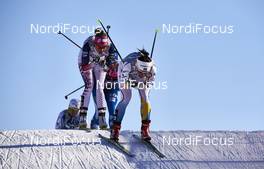 05.03.2016, Quebec, Canada (CAN): Sadie Bjornsen (USA), Charlotte Kalla (SWE), (l-r)  - FIS world cup cross-country, pursuit women, Quebec (CAN). www.nordicfocus.com. © Felgenhauer/NordicFocus. Every downloaded picture is fee-liable.