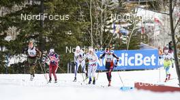 08.03.2016, Canmore, Canada (CAN): Denise Herrmann (GER), Heidi Weng (NOR), Alena Prochazkova (SVK), Jennie Oeberg (SWE), Justyna Kowalczyk (POL), (l-r)  - FIS world cup cross-country, individual sprint, Canmore (CAN). www.nordicfocus.com. © Felgenhauer/NordicFocus. Every downloaded picture is fee-liable.