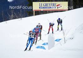 08.03.2016, Canmore, Canada (CAN): Matias Strandvall (FIN), Sergey Ustiugov (RUS), (l-r)  - FIS world cup cross-country, individual sprint, Canmore (CAN). www.nordicfocus.com. © Felgenhauer/NordicFocus. Every downloaded picture is fee-liable.