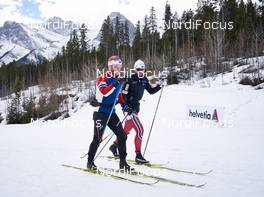 08.03.2016, Canmore, Canada (CAN): two old men walking up the hill   - FIS world cup cross-country, individual sprint, Canmore (CAN). www.nordicfocus.com. © Felgenhauer/NordicFocus. Every downloaded picture is fee-liable.