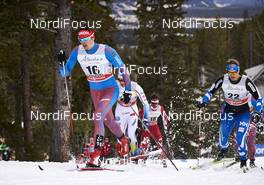 08.03.2016, Canmore, Canada (CAN): Alexander Bessmertnykh (RUS), Anssi Pentsinen (FIN), (l-r)  - FIS world cup cross-country, individual sprint, Canmore (CAN). www.nordicfocus.com. © Felgenhauer/NordicFocus. Every downloaded picture is fee-liable.